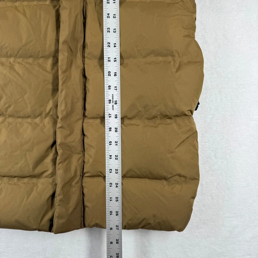 Zara Kids Brown Longline Hooded Down Puffer Coat Jacket‎ Size 8 READ
